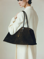 Espresso Suede Club Bag